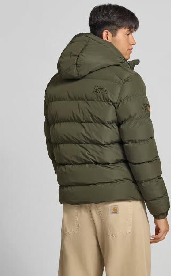 Superdry Gewatteerd jack met capuchon en ritszakken opzij - Foto 6