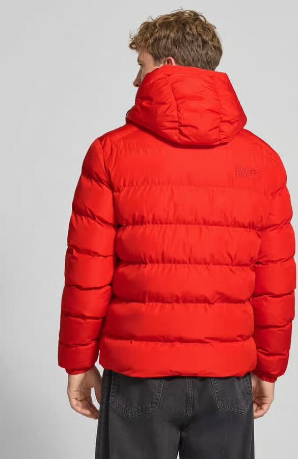 Superdry Gewatteerd jack met labelstitching en capuchon - Foto 4