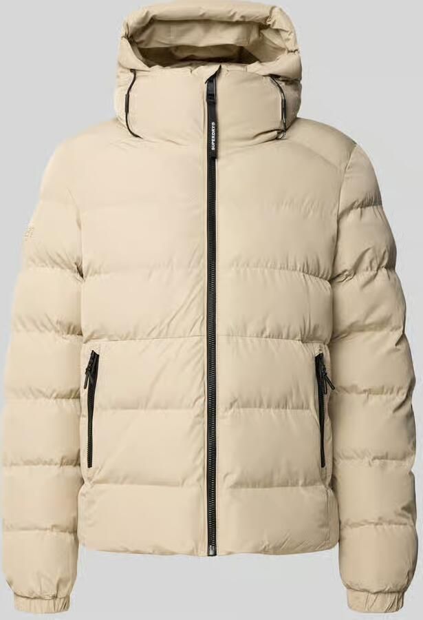 Superdry Gewatteerd jack met labelstitching en capuchon - Foto 3