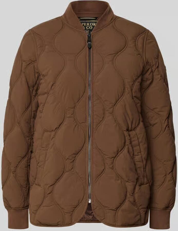 Superdry Gewatteerd jack met opstaande kraag en steekzakken