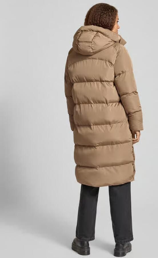 Superdry Gewatteerde lange jas met capuchon en steekzakken