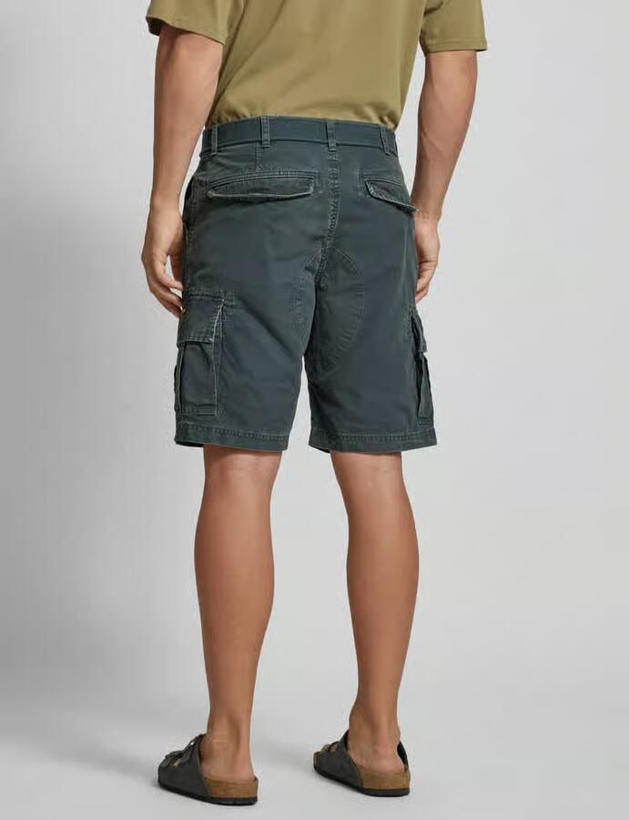 Superdry Korte regular fit cargobroek met riem