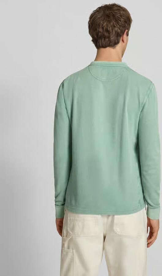 Superdry Longsleeve met knoopsluiting