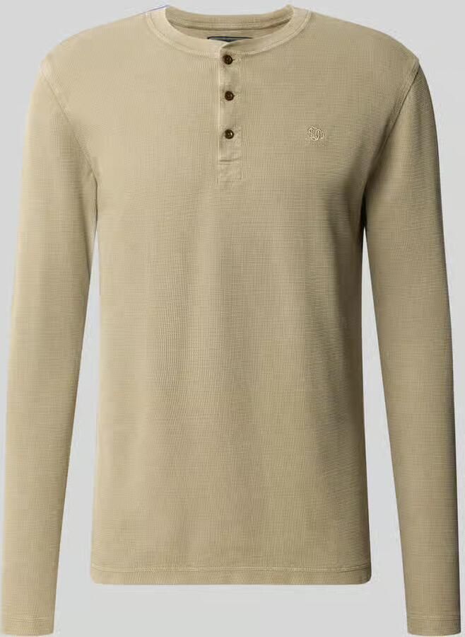 Superdry Longsleeve met structuurpatroon en knoopsluiting - Foto 2