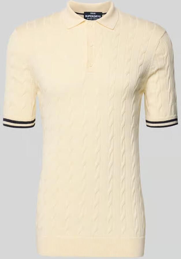 Superdry Poloshirt met labelstitching