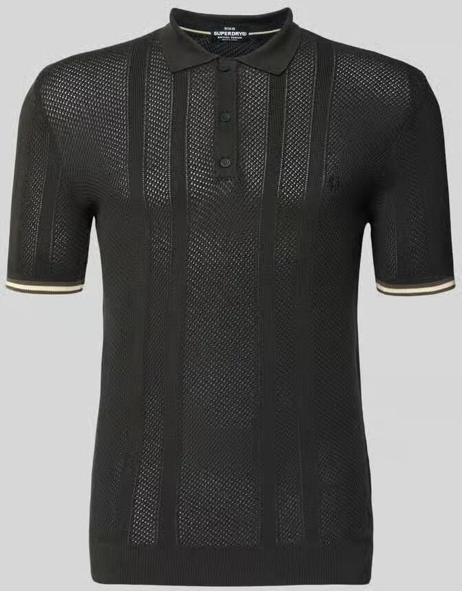 Superdry Poloshirt met labelstitching
