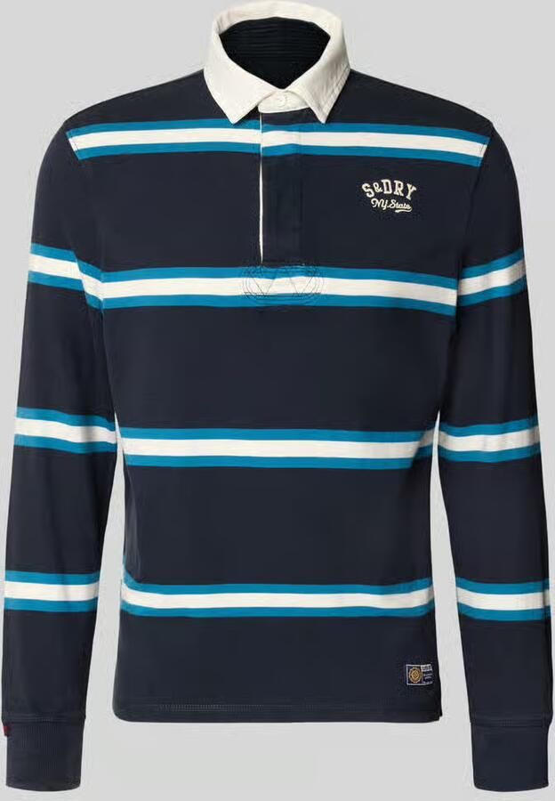 Superdry regular fit poloshirt met gestikt logo