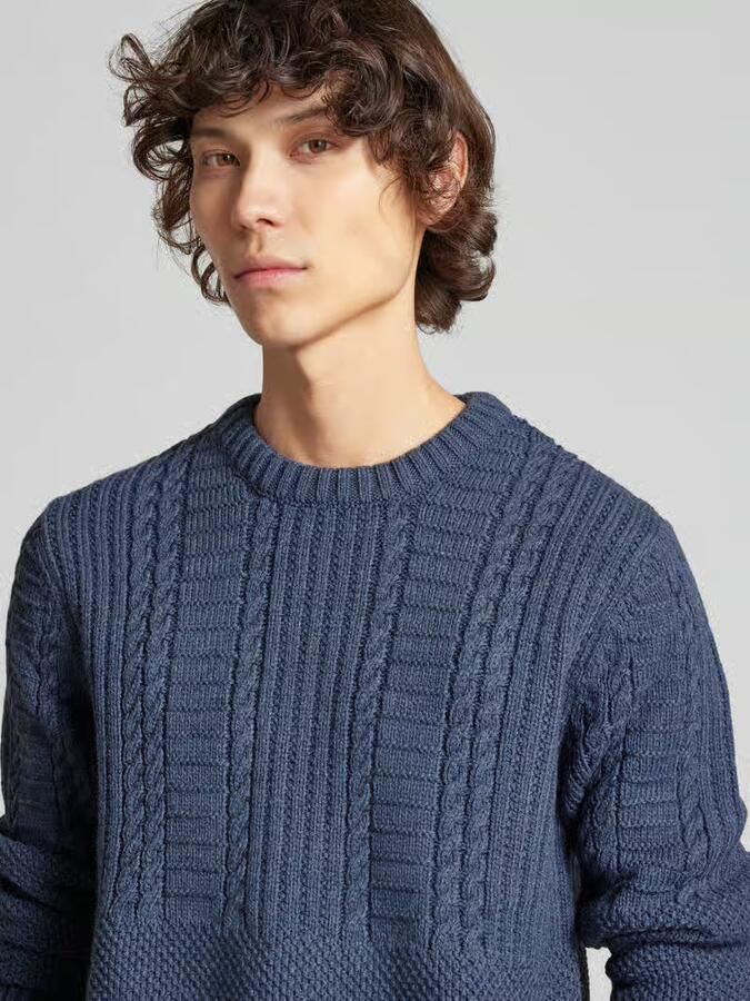 Superdry Regular fit gebreide pullover met wol model 'Jacob'