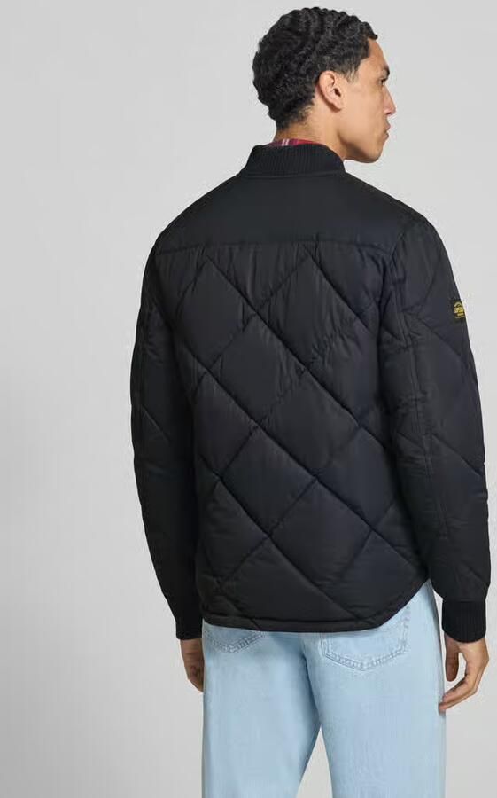 Superdry Regular fit gewatteerd jack met opstaande kraag - Foto 3
