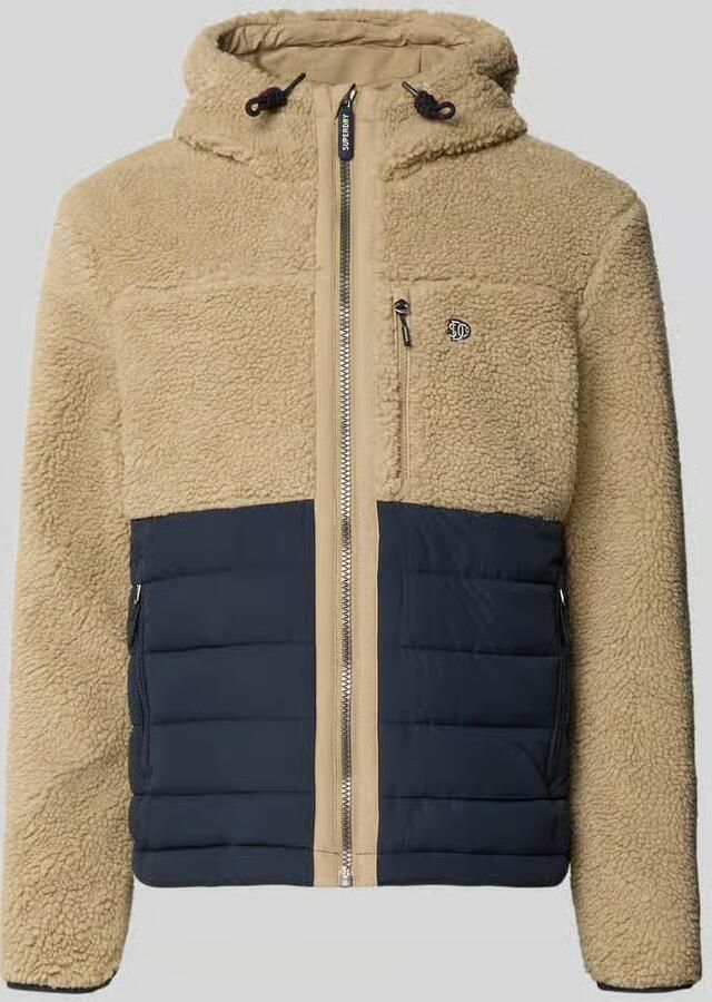 Superdry Regular fit jack met teddybont model 'Borg'