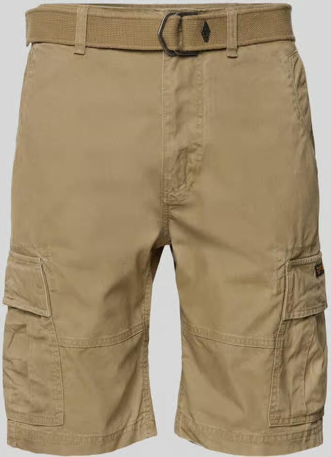 Superdry Regular fit korte cargobroek met riem model 'Heavy' - Foto 3