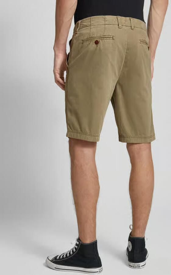Superdry Regular fit korte chino met steekzakken opzij