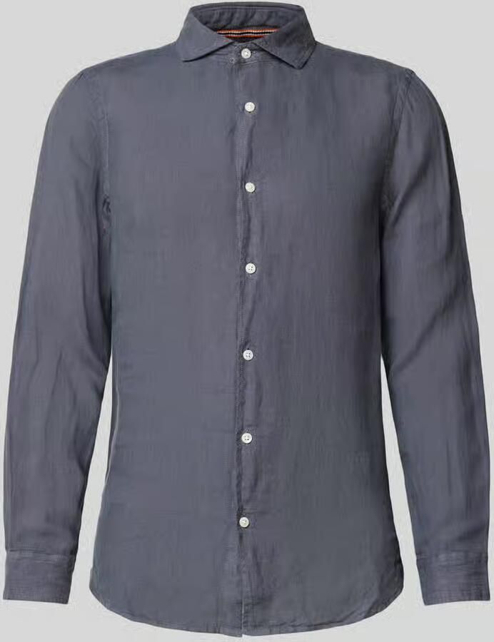 Superdry Regular fit linnen overhemd met haaikraag model 'Vacation' - Foto 2