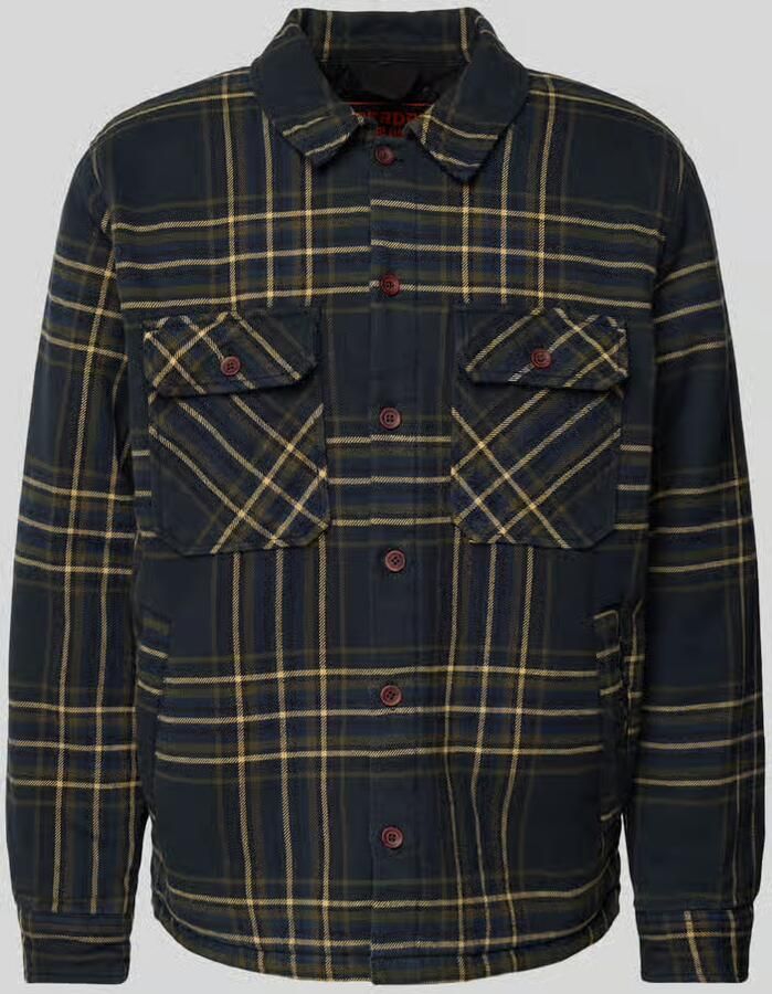 Superdry Overhemd Lange Mouw Surchemise à carreaux matelassée Surplus
