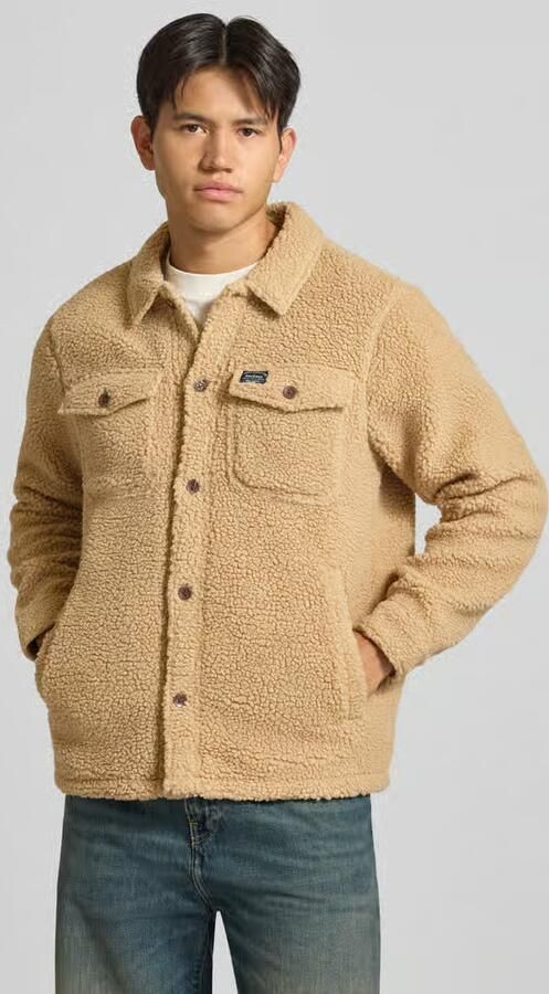 Superdry Regular fit overhemdjack van fleece - Foto 3