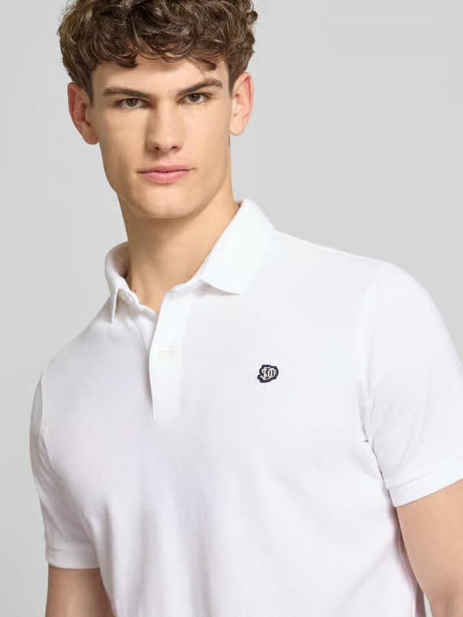 Superdry regular fit poloshirt met gestikt logo