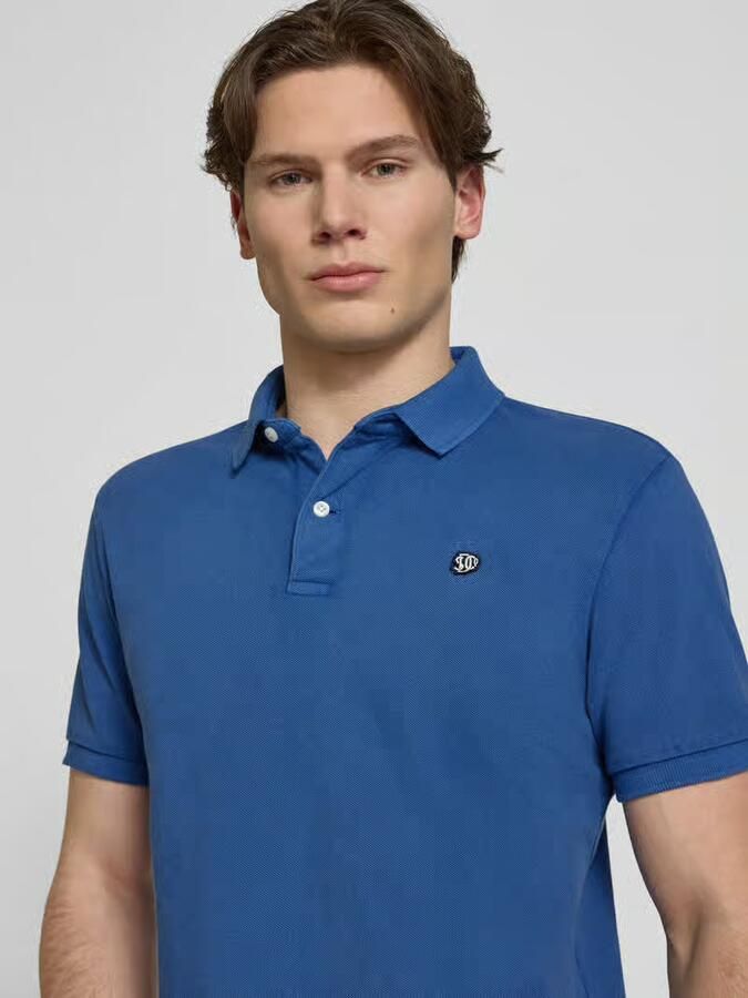 Superdry regular fit poloshirt met gestikt logo
