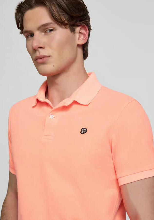Superdry regular fit poloshirt met gestikt logo