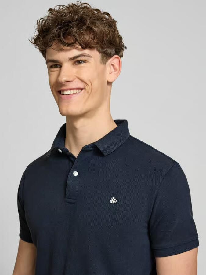 Superdry regular fit poloshirt met gestikt logo