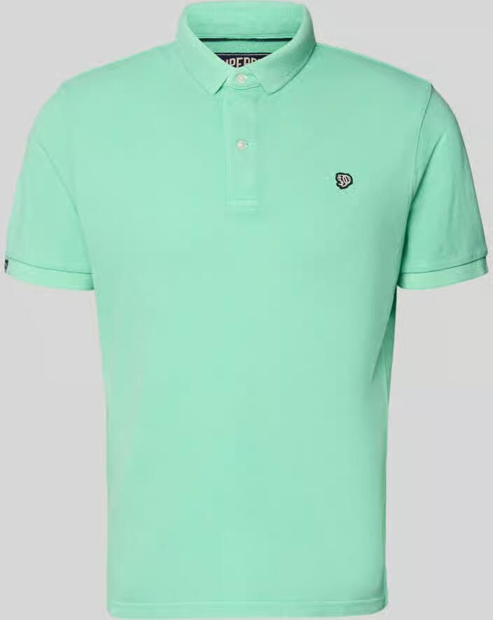 Superdry regular fit poloshirt met gestikt logo - Foto 2