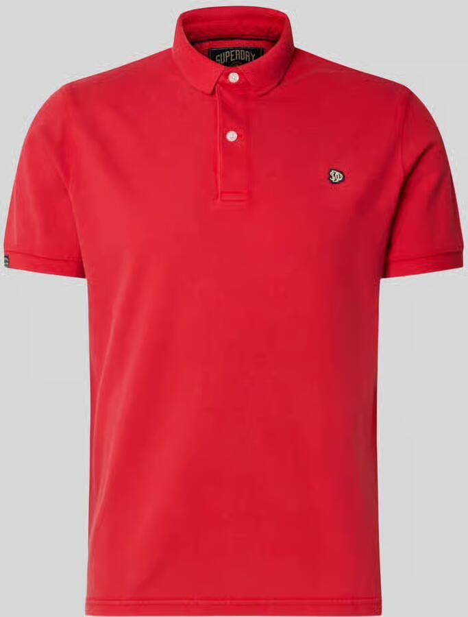 Superdry regular fit poloshirt met gestikt logo - Foto 2