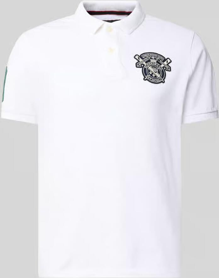 Superdry regular fit poloshirt met label-patches - Foto 2
