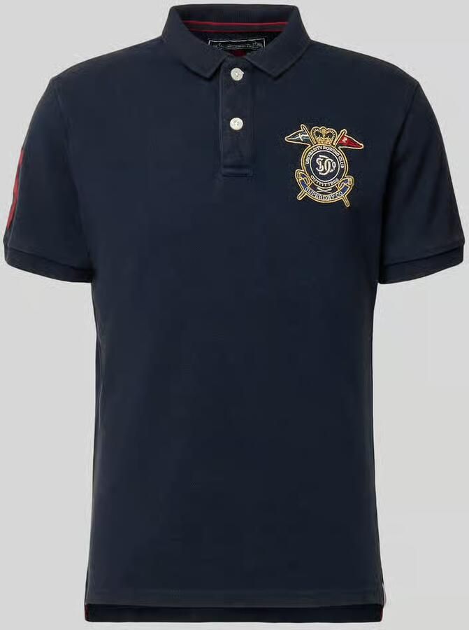 Superdry regular fit poloshirt met label-patches - Foto 2