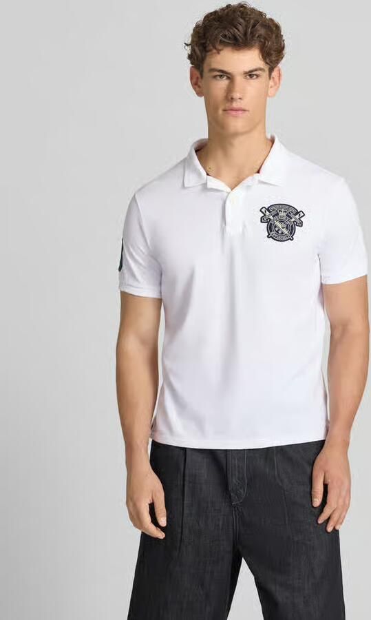 Superdry regular fit poloshirt met label-patches - Foto 3