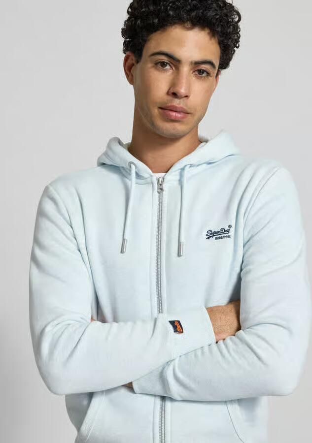 Superdry Regular fit sweatjack met logostitching - Foto 2