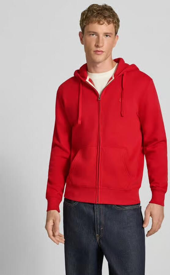 Superdry Regular fit sweatjack van katoenmix met labeldetail - Foto 3