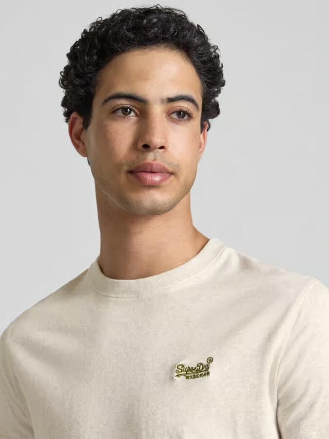 Superdry regular fit T-shirt met gestikt logo