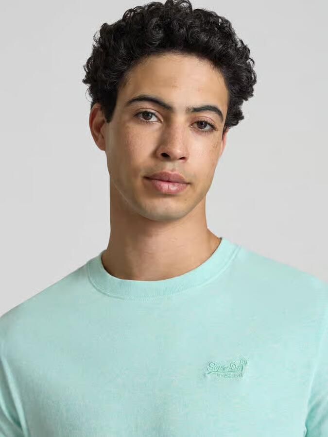 Superdry T-shirt in gemêleerde look model 'Vintage Logo' - Foto 4
