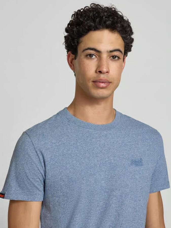 Superdry T-shirt Korte Mouw Essentieel EMB-T-shirt met logo