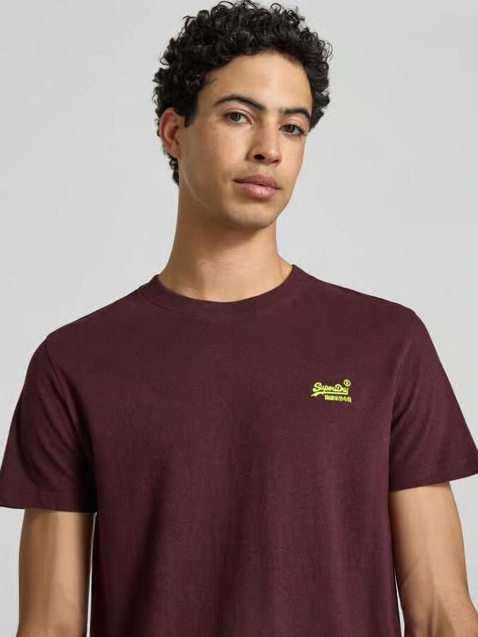 Superdry regular fit T-shirt met gestikt logo