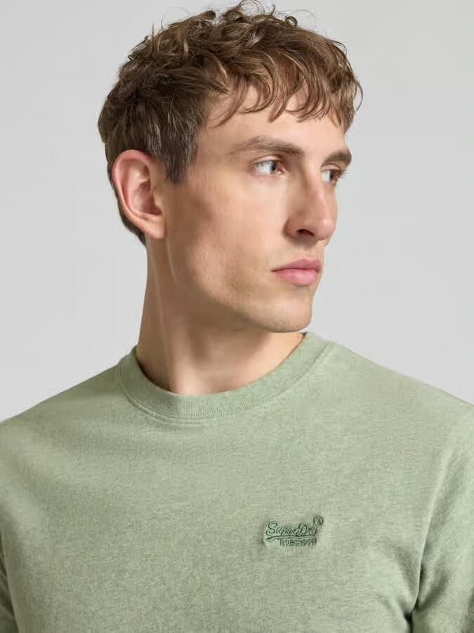 Superdry regular fit T-shirt met gestikt logo