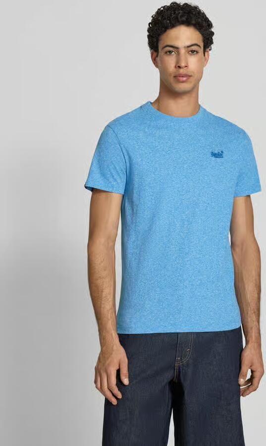 Superdry T-shirt met korte mouwen Vintage Logo Emb Blauw Heren - Foto 13