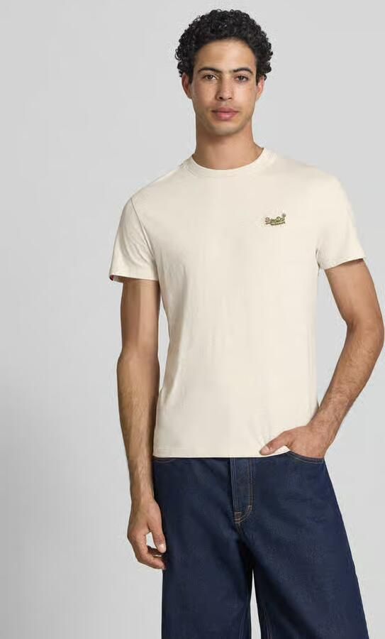 Superdry regular fit T-shirt met gestikt logo - Foto 4