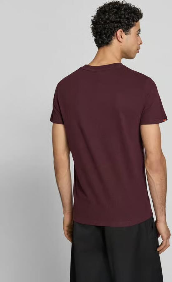 Superdry regular fit T-shirt met gestikt logo