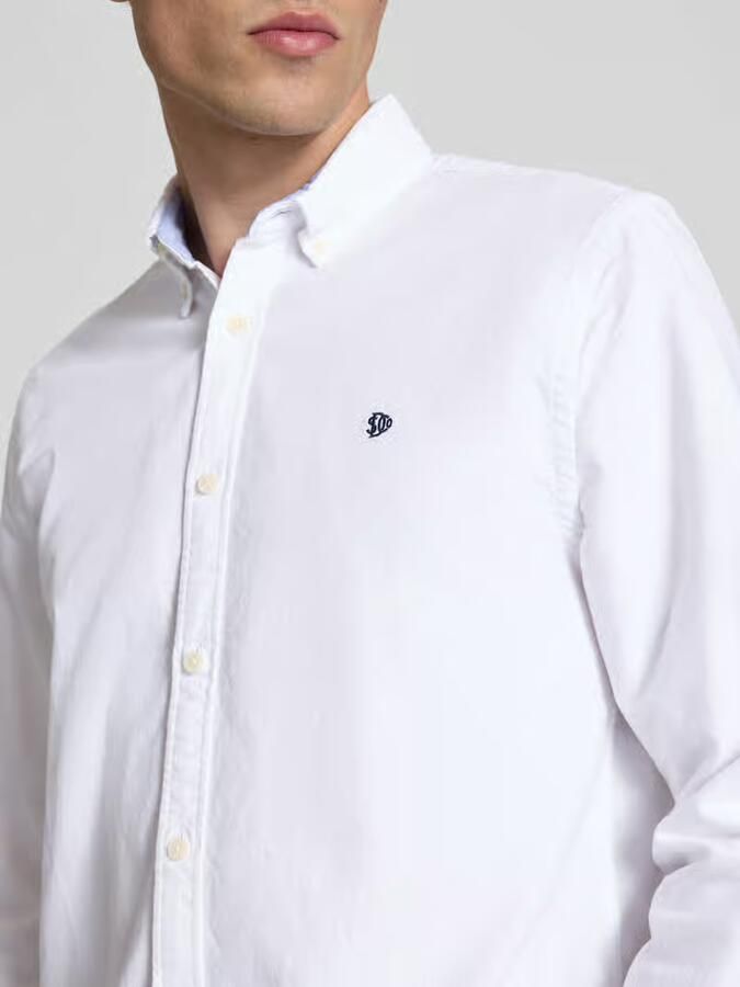 Superdry regular fit vrijetijdsoverhemd met gestikt logo