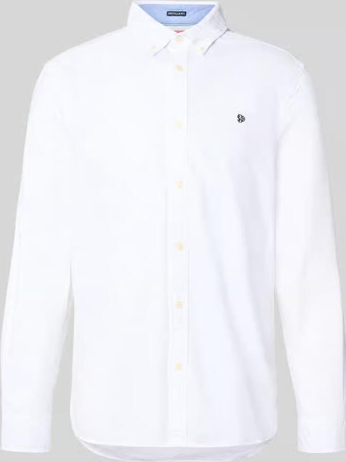 Superdry regular fit vrijetijdsoverhemd met gestikt logo