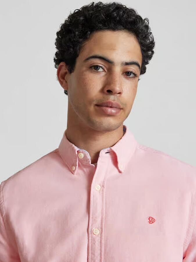 Superdry regular fit vrijetijdsoverhemd met gestikt logo