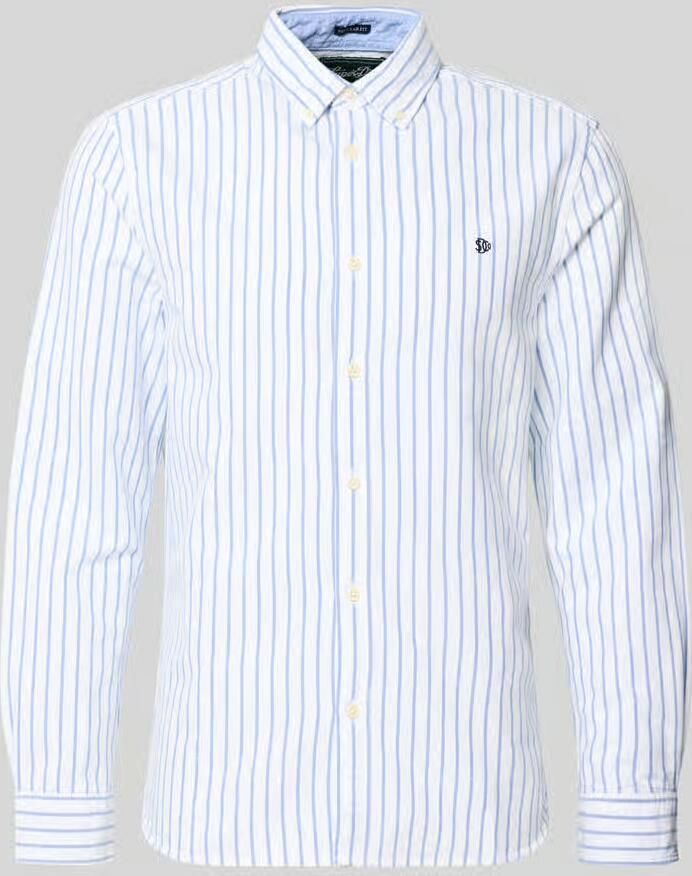 Superdry regular fit vrijetijdsoverhemd met gestikt logo