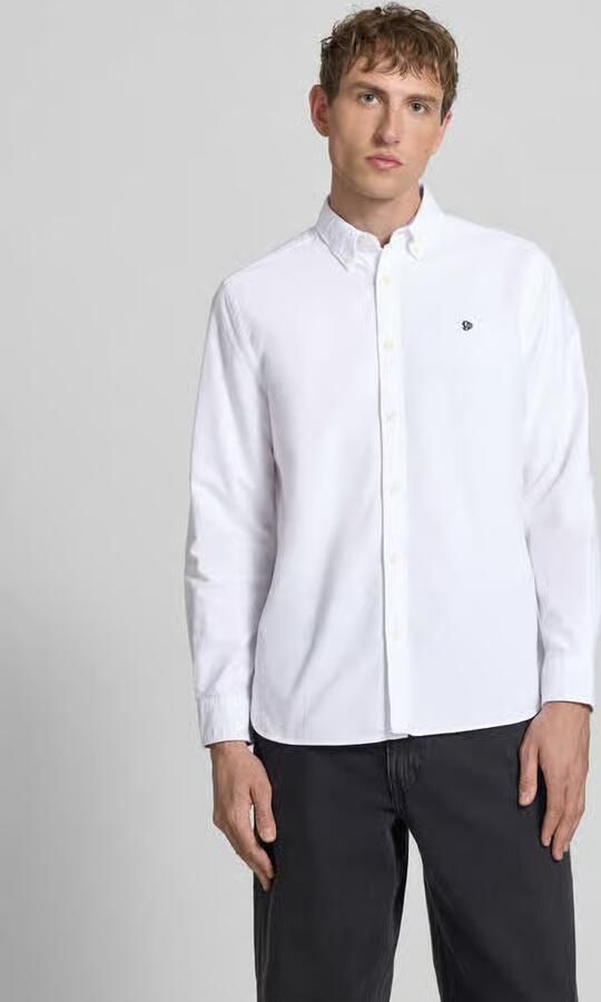 Superdry regular fit vrijetijdsoverhemd met gestikt logo - Foto 3