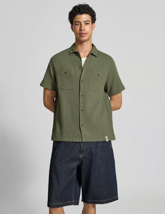 Superdry regular fit vrijetijdsoverhemd met kentkraag en borstzakken - Foto 3