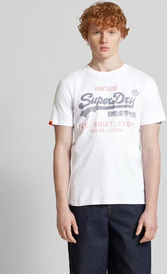 Superdry Relaxed fit T-shirt met labelprint - Foto 2