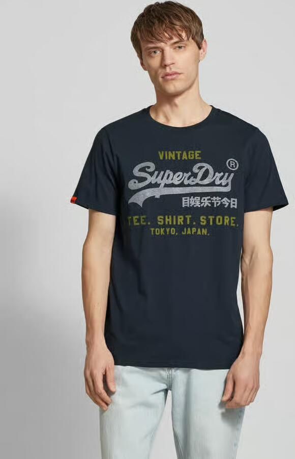 Superdry Relaxed fit T-shirt met labelprint - Foto 2