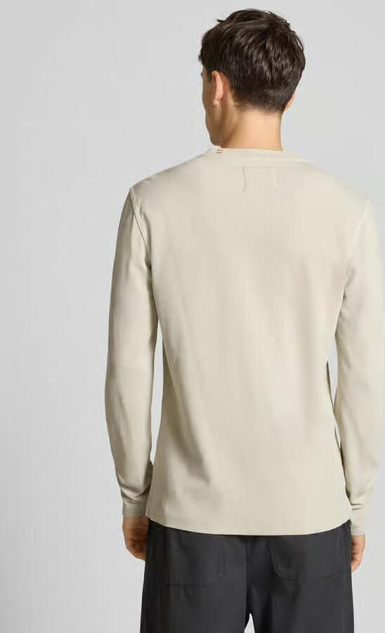 Superdry Shirt met lange mouwen structuurmotief en knoopsluiting