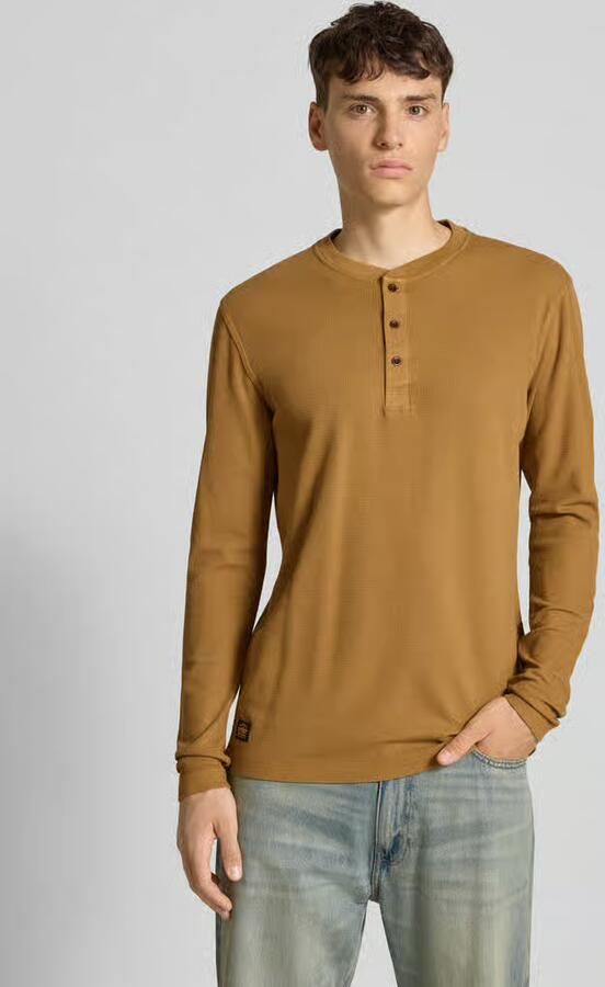 Superdry Shirt met lange mouwen structuurmotief en knoopsluiting - Foto 16