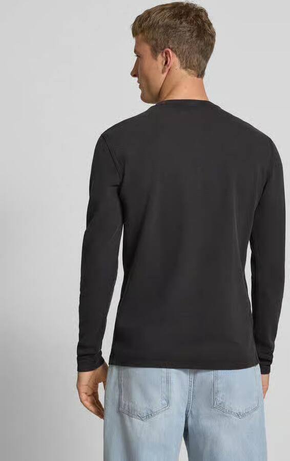 Superdry Shirt met lange mouwen structuurmotief en knoopsluiting