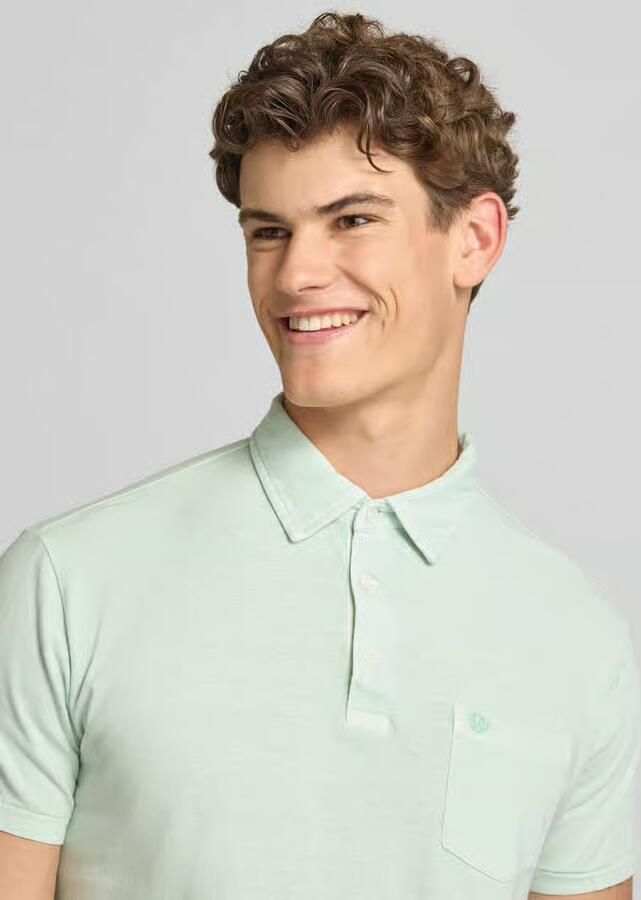 Superdry slim fit poloshirt met borstzak